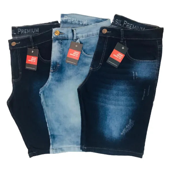 Bermudas jeans online masculinas atacado